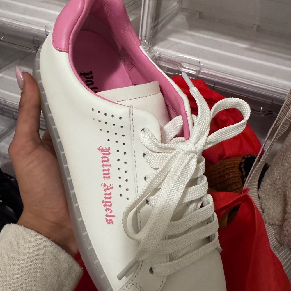Authentic Palm Angels Pink and White Sneakers - Picture 3 of 4